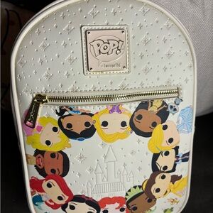 Loungefly Pop Funko Disney Princess White Backpack